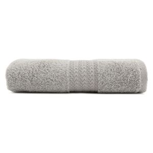 Szary ręcznik bawełniany Amy, 50x90 cm