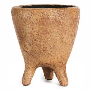 Brązowy wazon ceramiczny Simla Heritage, wys. 17 cm