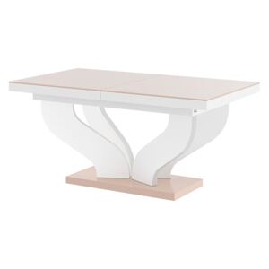 Beżowy rozkładany nowoczesny stół - Tutto
