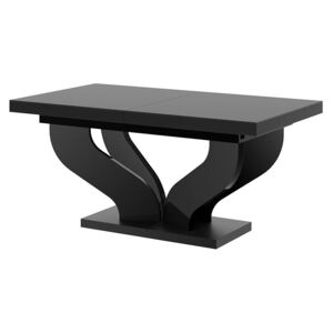 Czarny duży prostokatny stół rozkładany - Tutto