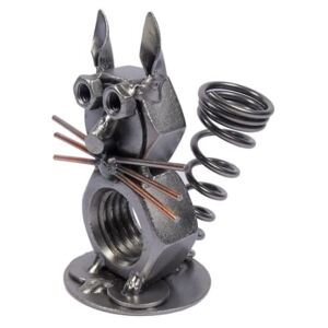 Metalowa figurka kot na długopis. Praktyczny prezent dla wielbicieli kotów
