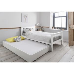 Łóżko Drewniane Rozkładane 90X200 - 1601 - Białe