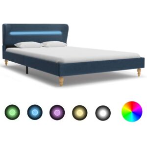 Rama łóżka PERVOI LED, niebieska, 140x200 cm
