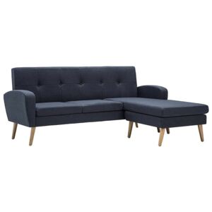 Sofa z leżanką ELIOR Anita 4Q, ciemnoszara, 79x136x186 cm