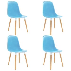 Krzesła do jadalni VIDAXL, niebieskie, 4 szt