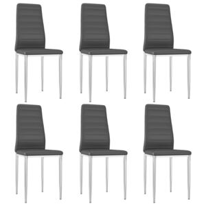 Krzesła stołowe VIDAXL, czarne, 6 szt