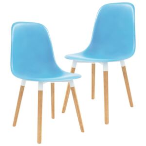 Krzesła do jadalni VIDAXL, niebieskie, 2 szt