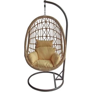 Fotel wiszący SASKA GARDEN Coccon Idea, brązowy, 95x200 cm