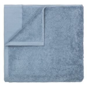 Niebieski bawełniany ręcznik kąpielowy Blomus, 100x200 cm
