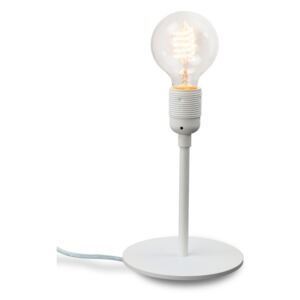 Biała lampa stołowa Bulb Attack Uno Basic