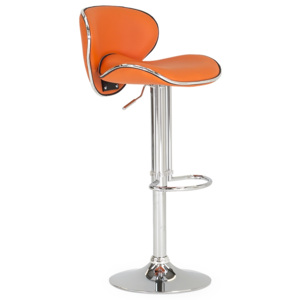 Krzesło barowe Nigella Orange, l45xA47xH102 cm