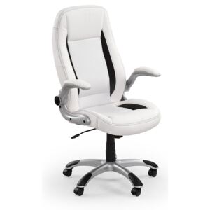 Fotel gabinetowy ELIOR Cubot, biały, 67x65x112-120 cm