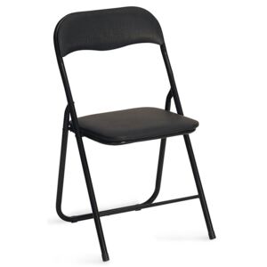 Składane krzesło konferencyjne PROFEOS Arman, czarne, 48x44x82 cm