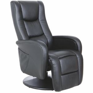 Fotel rozkładany PROFEOS Litos, czarny, 85-135x68x106-85 cm