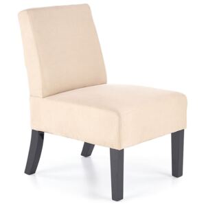 Fotel wypoczynkowy ELIOR Lavir, beżowy, 65x52x75 cm