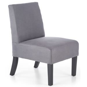 Fotel wypoczynkowy ELIOR Lavir, popielaty, 65x52x75 cm