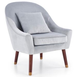 Fotel wypoczynkowy ELIOR Rafis, popielaty, 78x73x86 cm