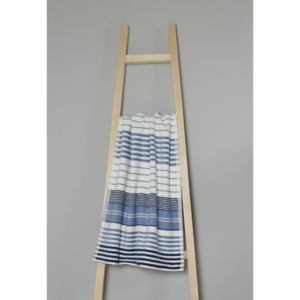 Niebiesko-biały ręcznik bawełniany My Home Plus Spa, 50x90 cm
