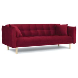 Sofa rozkładana 3-os. Mulli 225 cm czerwona