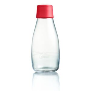 Czerwona butelka ze szkła ReTap, 300 ml