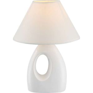 Lampa stołowa lampka Globo Sonja 1x40W E14 biała 21670