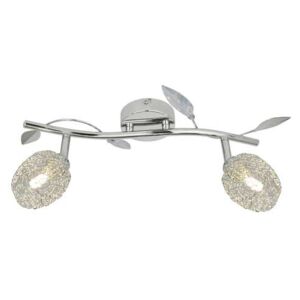Zuma Line Guaran G916006-2S plafon lampa sufitowa 2x28W G9 srebrny