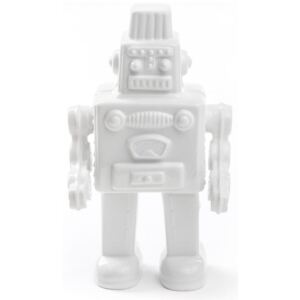 Figurka dekoracyjna Memorabilia My Robot 17x30 cm biała