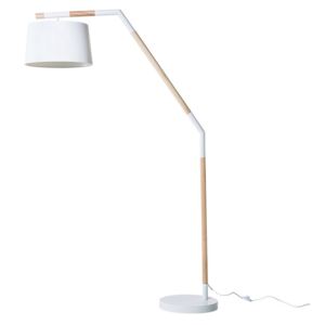 Lampa stojąca biała - podłogowa - oświetlenie - NOGAT