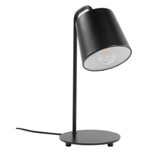 Lampa stołowa biurkowa czarna i biała metal TARIM