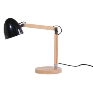 Lampa biurowa czarna - stołowa - nocna - gabinetowa - VELEKA