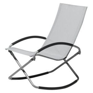 Krzesło ogrodowe szare tekstylne składane CASTO