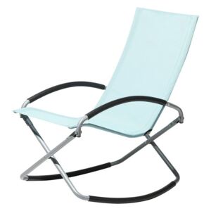 Krzesło ogrodowe błękitne tekstylne składane CASTO