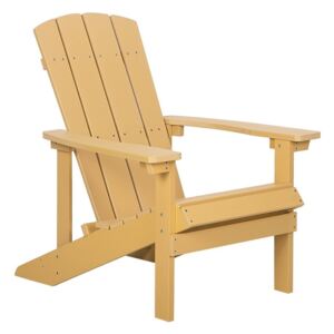 Krzesło ogrodowe żółte ADIRONDACK
