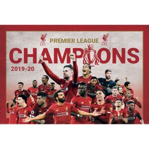 Plakat, Obraz Liverpool Fc - Champions Montage, (91,5 x 61 cm)