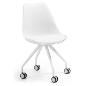 Białe krzesło biurowe La Forma Lars