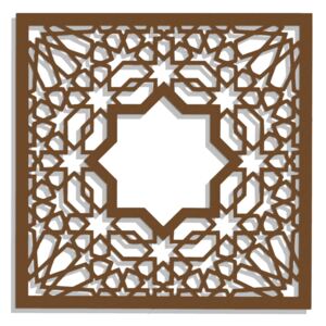 Panel dekoracyjny ORNAMENTI Alhambra, ciemnobrązowy, 60 cm