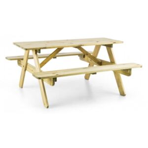 Blumfeldt Picknickerchen stół piknikowy dla dzieci stół do gier i zabaw naturalne drewno sosnowe