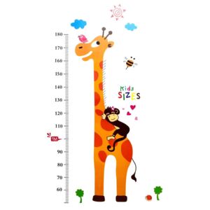 Naklejka / Miarka wzrostu Żyrafa WS-0021