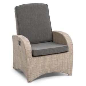 Blumfeldt Comfort Siesta fotel ogrodowy regulowane oparcie jasnoszary