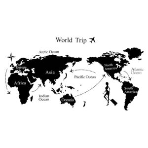 Naklejka na ścianę Mapa świata WS-0045
