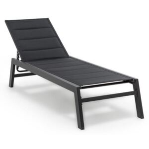 Blumfeldt Renazzo Lounge, leżak, 70/30 PVC/PE, aluminium 6-stopni, antracyt