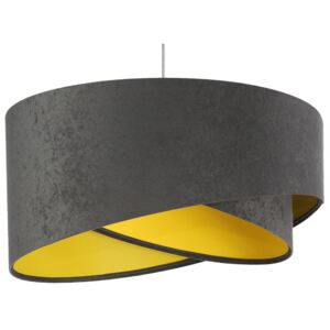 Grafitowo-żółta asymetryczna lampa wisząca - EX991-Delva