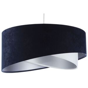 Granatowo-srebrna lampa wisząca nad stół - EX995-Rema