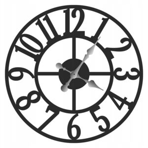 Zegar ścienny metalowy "Roma II" 60cm z36/60/c