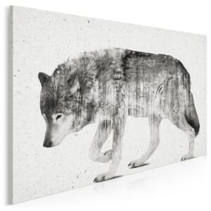 Leśna wataha - nowoczesny obraz na płótnie - 120x80 cm