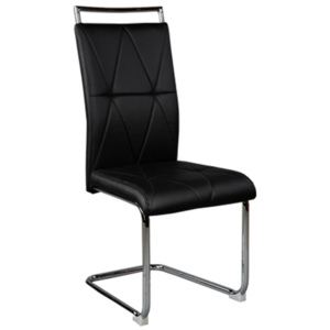 Krzesło tapicerowane dc-100 czarne