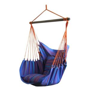 Fotel hamakowy szeroki, KOALA, niebieski, 130x127 cm