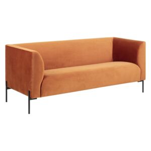Sofa Ontario, tkanina letto, metal, miedziany, czarny-Actona Company(0000079069)