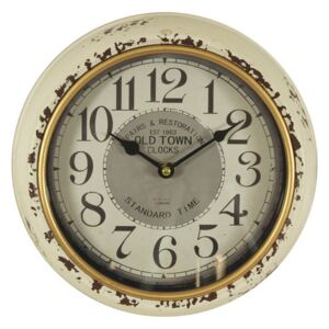 Kremowy retro zegar ścienny Traditions