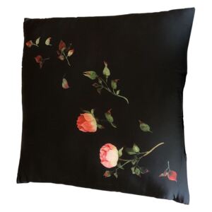 Koopman poduszka dekoracyjna 60 × 60 cm, czarne róże, BEZPŁATNY ODBIÓR: WROCŁAW!